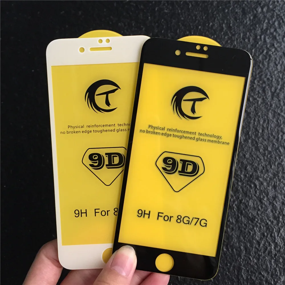 SZYSGSD для iPhone XS Max XR 9D 9H закаленное стекло 10 шт. в партии для iPhone 6 6s 7 8 Plus защита экрана 9D защита переднего стекла