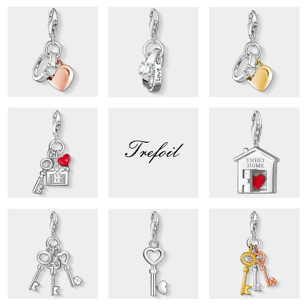 Кольцо в форме сердца подвеска виде дома модное ювелирное изделие из