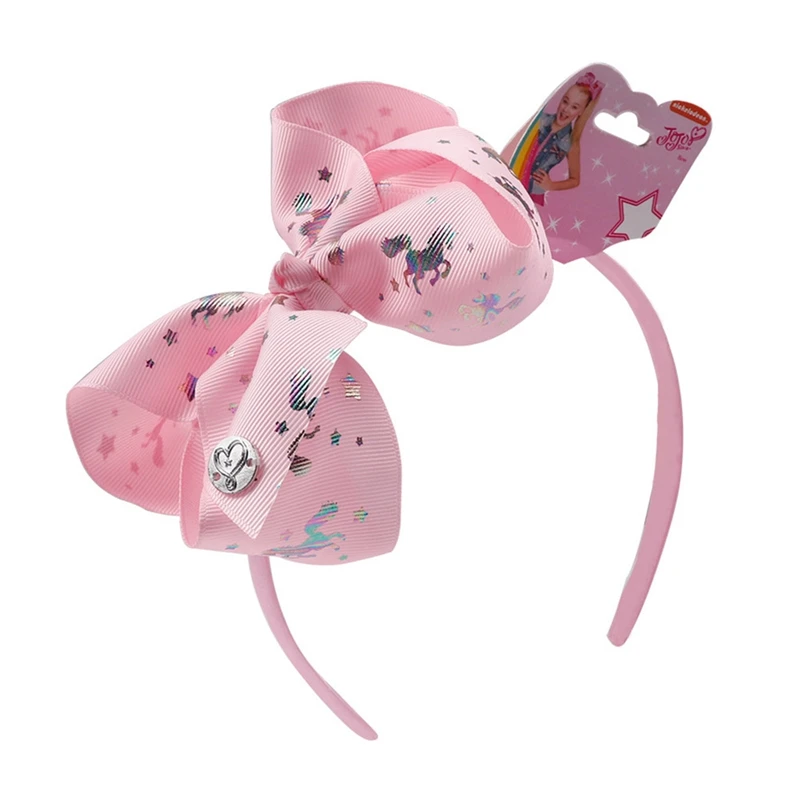 1 шт. с принтом радуги Ленточные банты волосов оголовье для девочек бутик