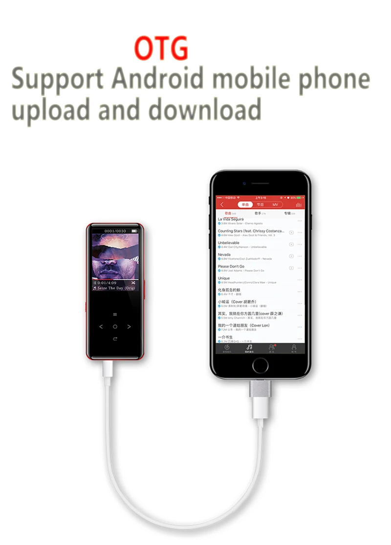 Mp3 плеер bluetooth Сенсорный экран BENJIE A20 Ultra dunne 8 Гб Muziekspeler 1 дюйма Kleurenscherm без потерь HiFi