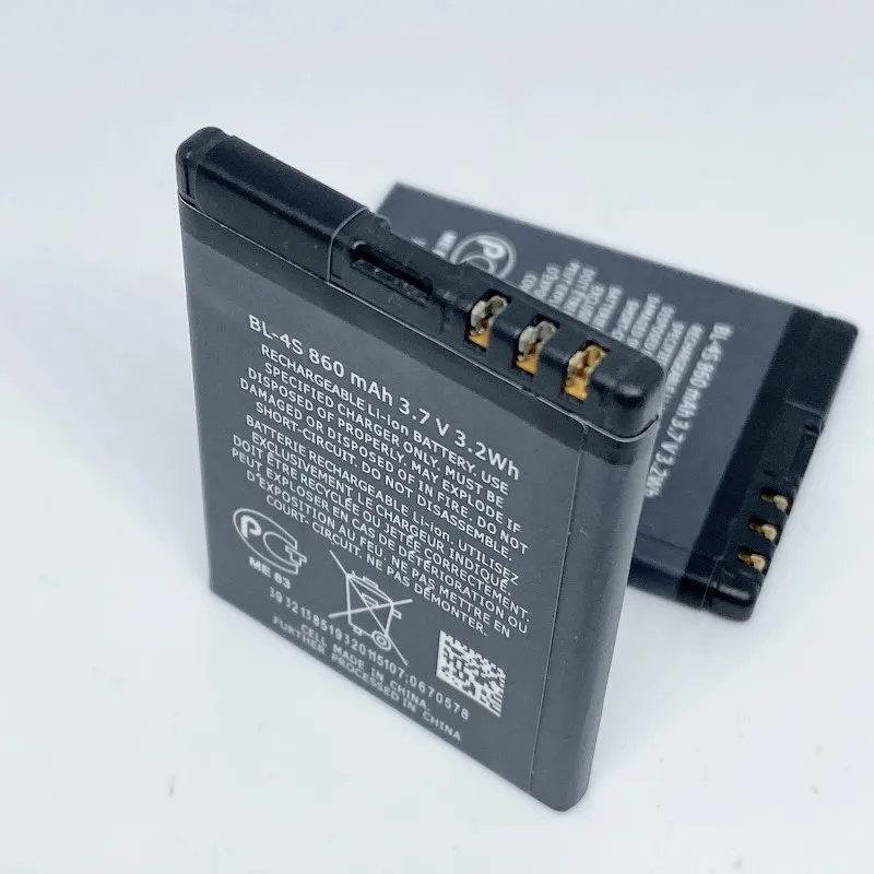 Высококачественный аккумулятор 860 мАч BL 4S для Nokia 1006 2680s 3600s 3602S 6202C 6208c 7020 7100s 7610 3710f