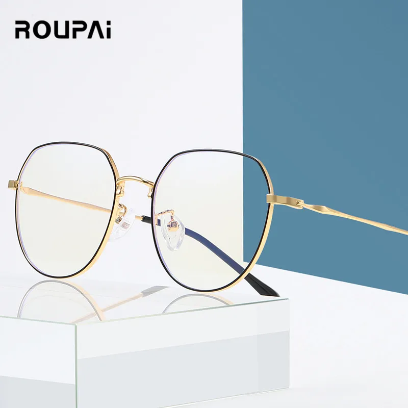 ROUPAI анти синий луч света радиационные очки для компьютера игровые очки для женщин мужчин синий блокирующий блокатор очки gafas luz