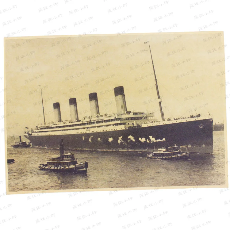 Фильм Titanic классический ретро-постер домашний декор - Цвет: Светло-серый