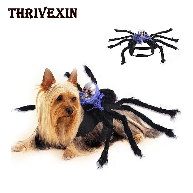 

Хэллоуин Собака Череп человека-паука на грудь и спину, одежда моделирования Pet Карнавальный костюм Кошка Собака Щенок вечерние Забавный нар...