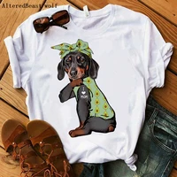 summer dachshund i love mom t shirt women funny avocado bandana printed mama t shirt female 2021 short sleeve tshirt clothes