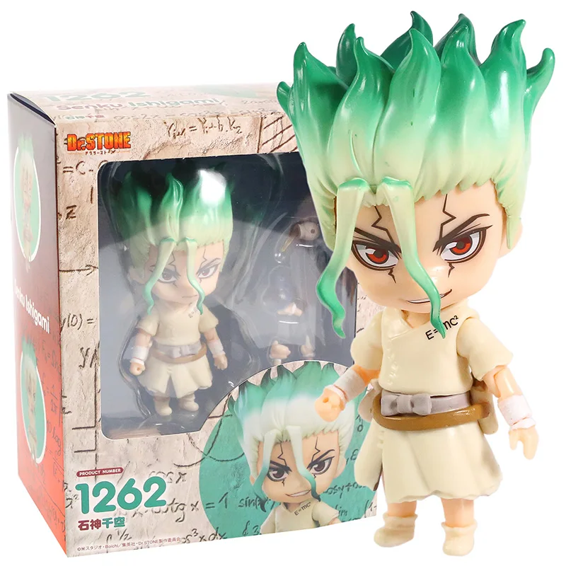 

Dr. STONE Senku Ishigami 1262 Q Face Doll Action Figure Collectible Model Toy