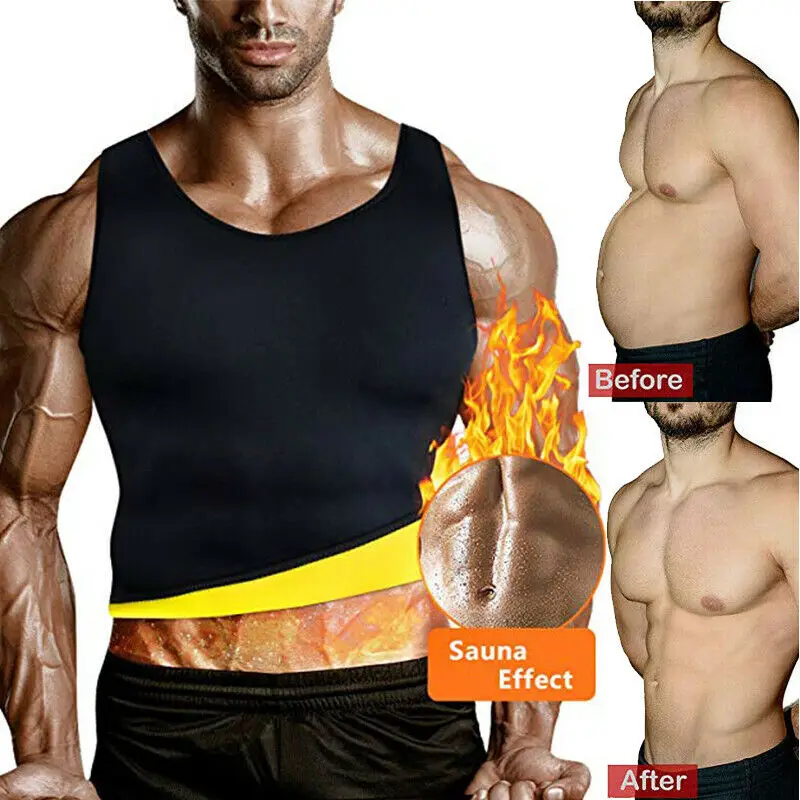 

Men's Slimming Body Shaper Modeling Vest Belt Belly Reducing Shaperwear Men Fat Burning Loss Weight Waist Trainer Sweat Corset