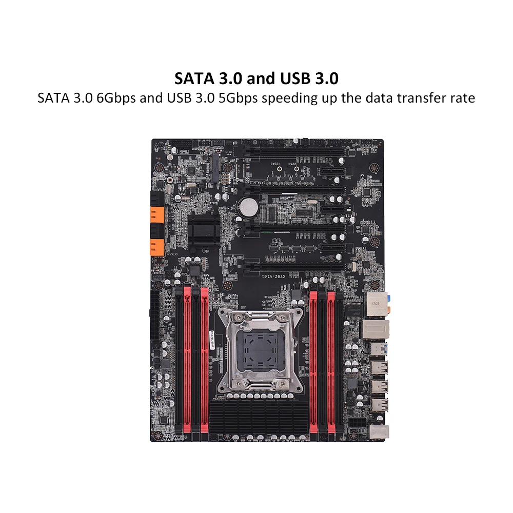 X79Z V161 материнская плата с поддержкой ECC LGA2011 SATA 3 0 USB порты DDR3 128 гб объем