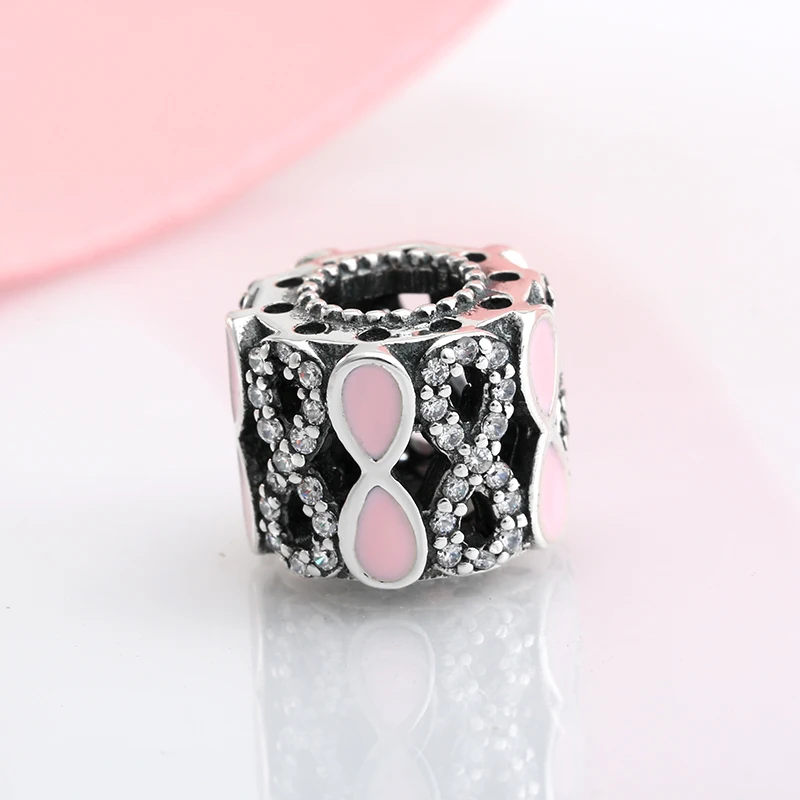 Женский розовый галстук-бабочка из серебра 925 пробы с эмалью | Украшения и