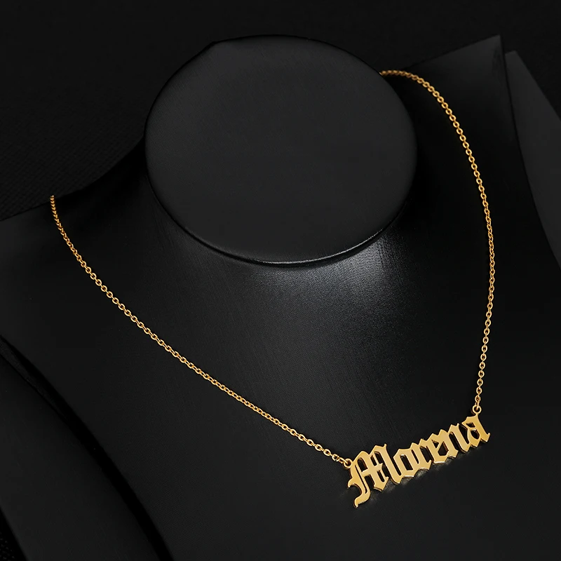 Ожерелье с именем на английском языке заказ ожерелье ювелирные изделия для