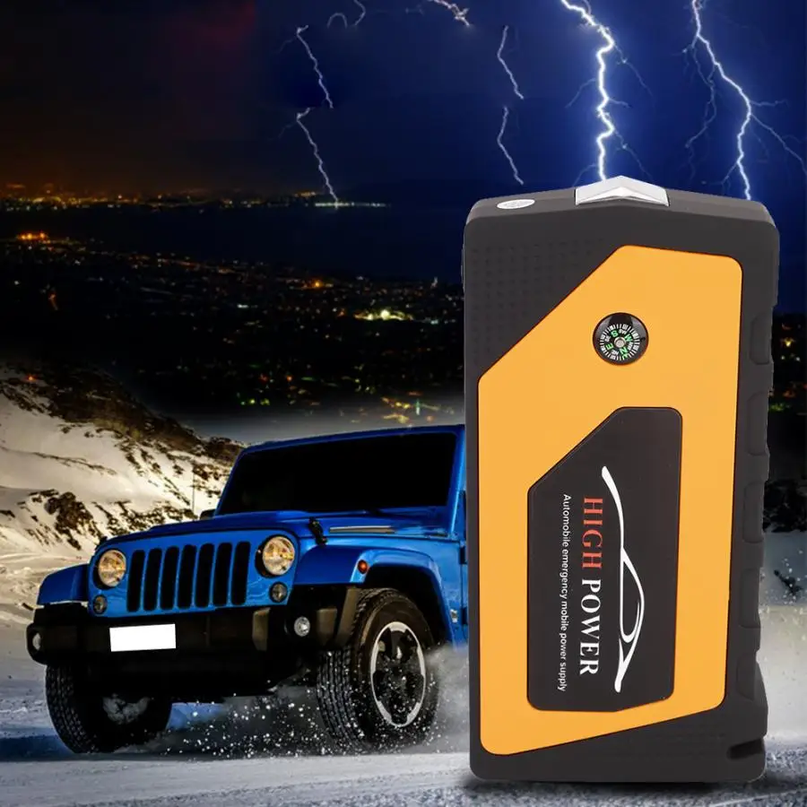 Автомобильный пусковой стартер аварийный 18000mAh 12V пусковое устройство портативное зарядное устройство в виде фонарика зарядное устройство автомобили automovil