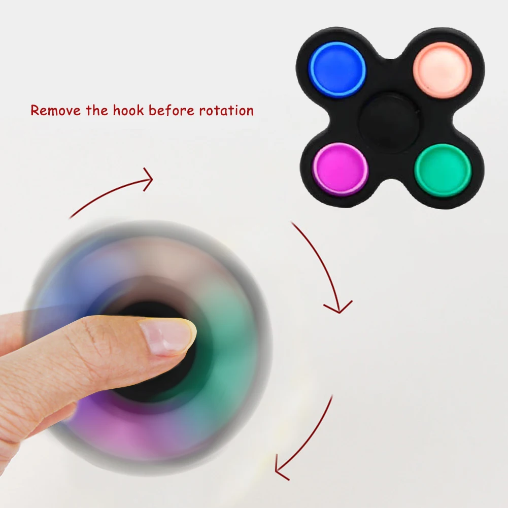 

Push Bubble Fingertip Toy Silicone Keychain Pendant Sensory Toy Dimple fidget Toys Adult Child For Autism Stress Relievers Toys