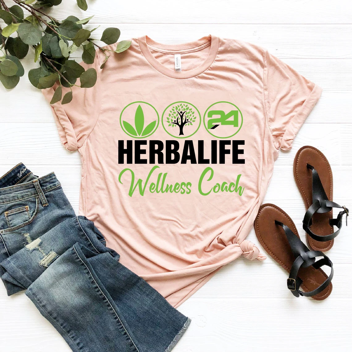 Спортивная футболка Herbalife 24 с изображением дерева для здоровья Футболки унисекс