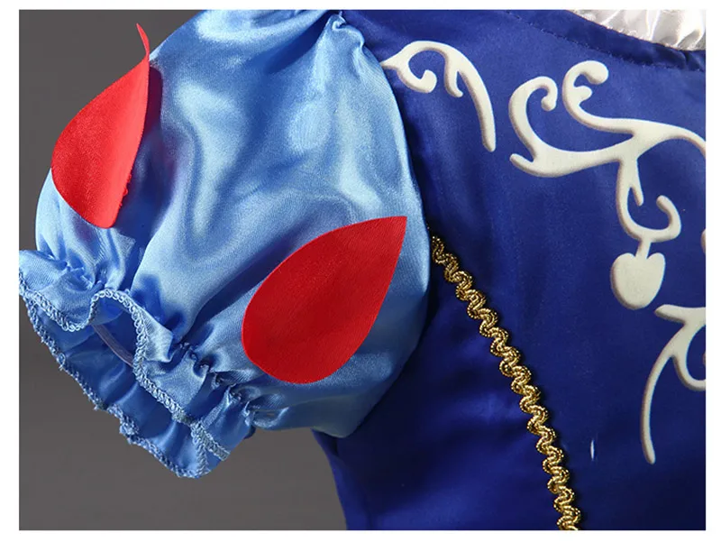 Нарядный Детский костюм Белоснежки платье принцессы для девочек От 2 до 8 лет