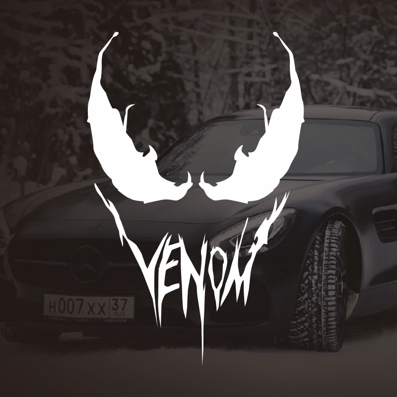 Оригинальные модные автомобильные наклейки Venom Legends виниловые Светоотражающие