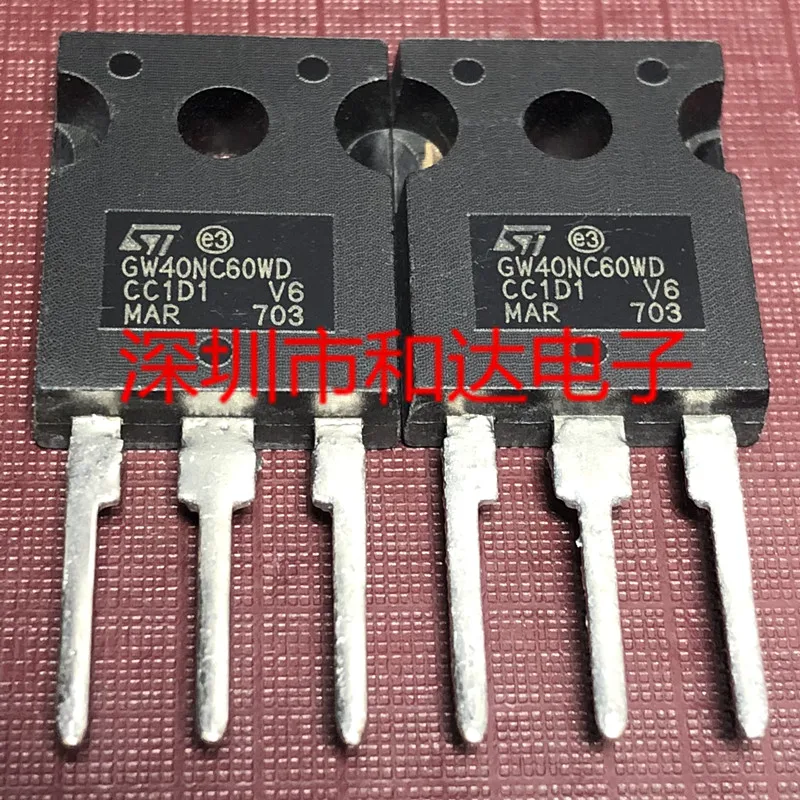 

GW40NC60WD STGW40NC60WD TO-247 600V 40A