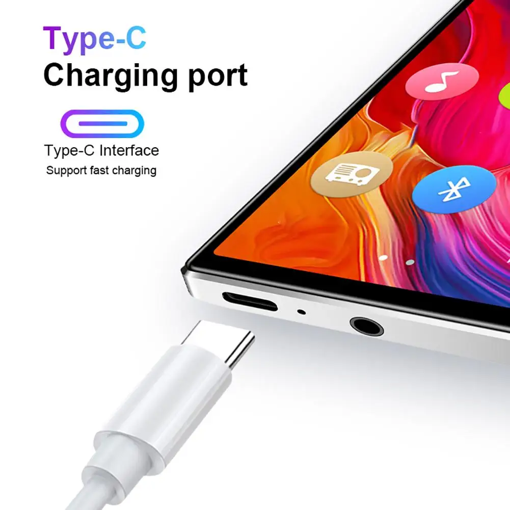 

M9 Bluetooth5.0 MP4 Player 4.0 Inch Full Touch Screen FM Radio Recording E-book Music Video Player Built-in Speaker