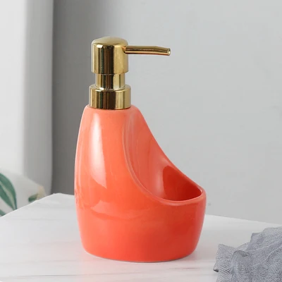 new 580ml Ceramic Multifunction Liquid Soap Dispenser for Kitchen Bathroom Home Decoration Bathroom Accessories - Цвет: C-M