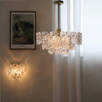 gold silver stainless steel white snowflake designer led hanging lamps suspension luminaire lampen pendant light for foyer