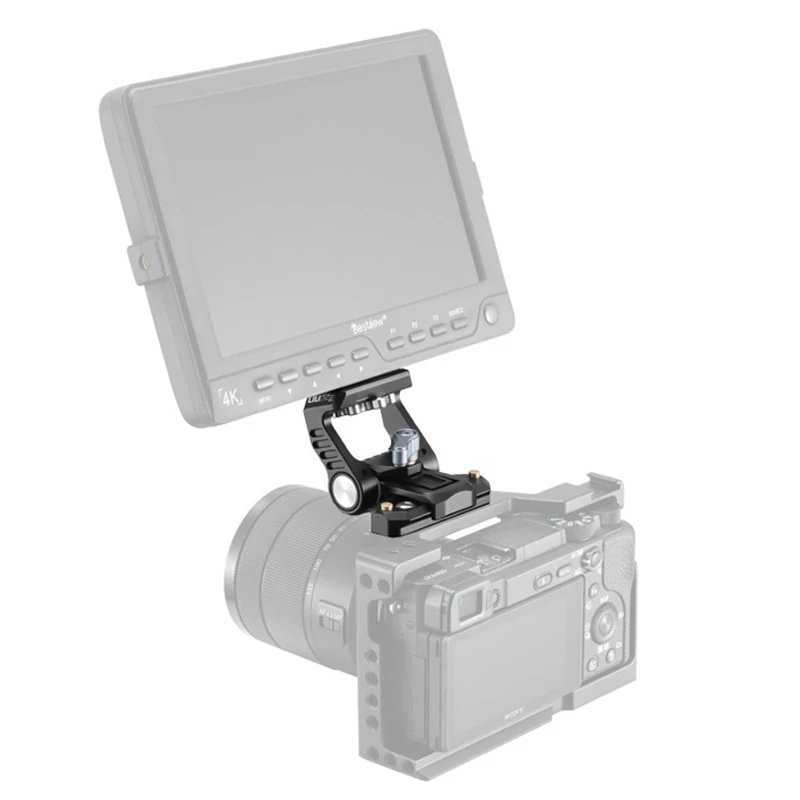 

UURig R059 Camera Monitor Bracket Chute Monitor Universal Pan/Tilt Bracket 1/4 Screw Camera Monitor External Bracket