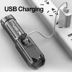 Светодиодный водонепроницаемый тактический фонарик T6, фонарь с зарядкой от USB и зумом, суперъяркий, для кемпинга, походов, рыбалки