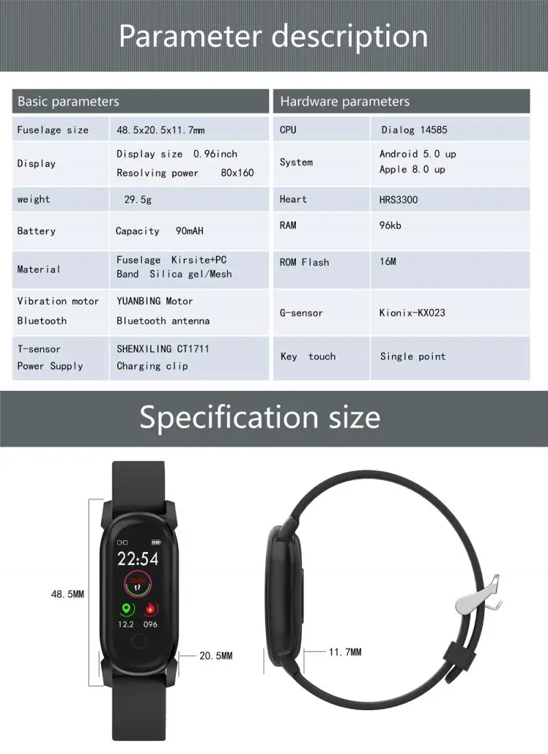 

YD8 Women Smart Watch Bluetooth Smartwatch Men Heart Rate Blood Pressure Monitor GPS Running Track Smart Wristband Pedometers