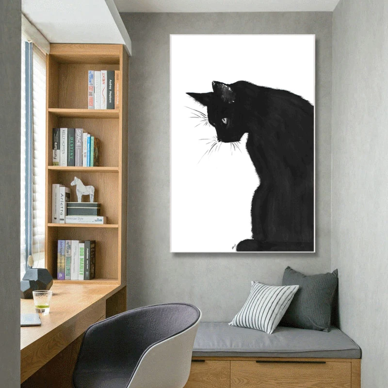 RELIABLI искусство Кот Альпака животные картины на холсте картина стену для гостиной