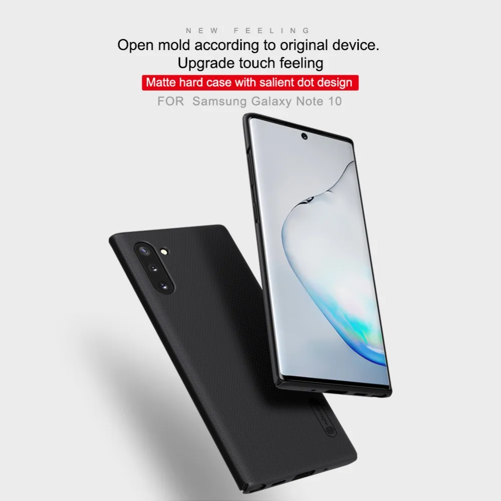 Чехол для samsung Note 10, чехол для samsung Note 10 Plus, NILLKIN, супер матовый щит, матовая твердая задняя крышка, чехол, подарок, держатель для телефона