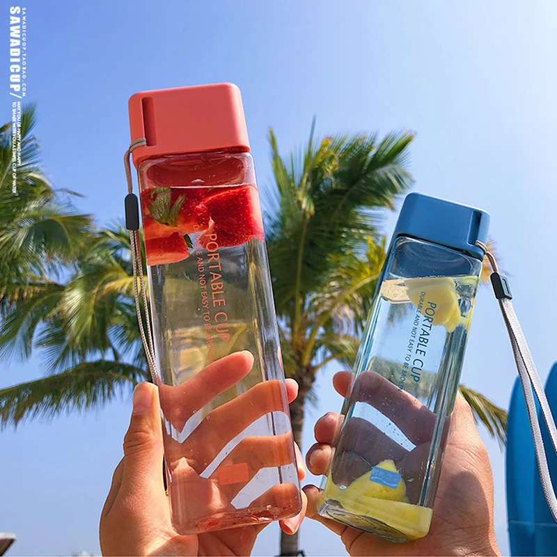 

Outdoor Water Bottle Sport Bottles Leak Proof Eco-friendly Children School With Lid Hiking Camping Plastic BPA Free Kitchen Tool