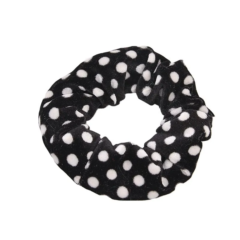 1 шт. Новые простые резинки для хвоста короткие бархатные леопардовые волос с