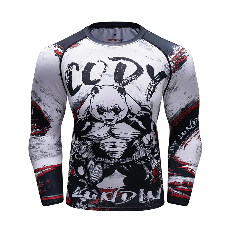 

2021 New Design Digital Sublimation Printed Rash Guard Men Round Neck Tshirt