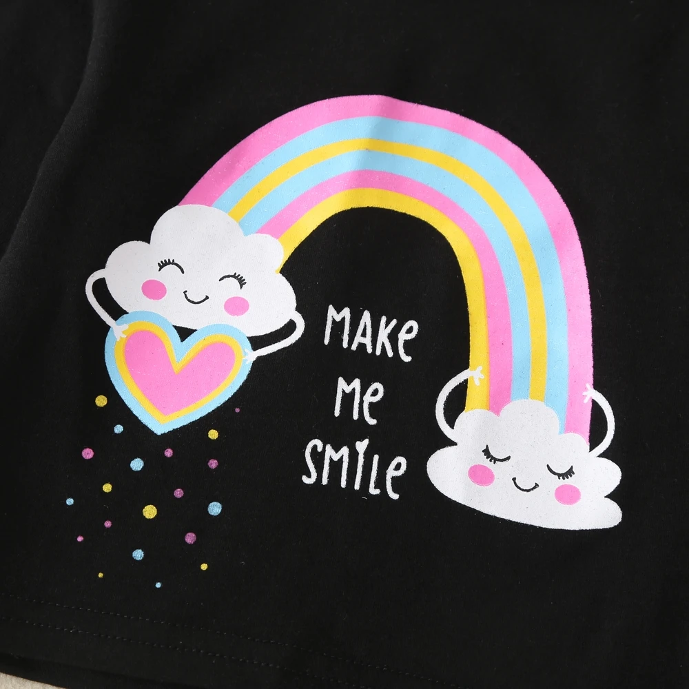 Рубашка с длинным рукавом и штаны для новорожденных девочек Повседневный