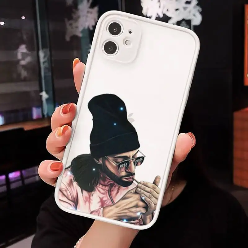 

PNL QLF Rapper Phone Cases Matte transparent For White iPhone 12 Mini 11 Pro XR XS Max 7 8 Plus X Back Cover
