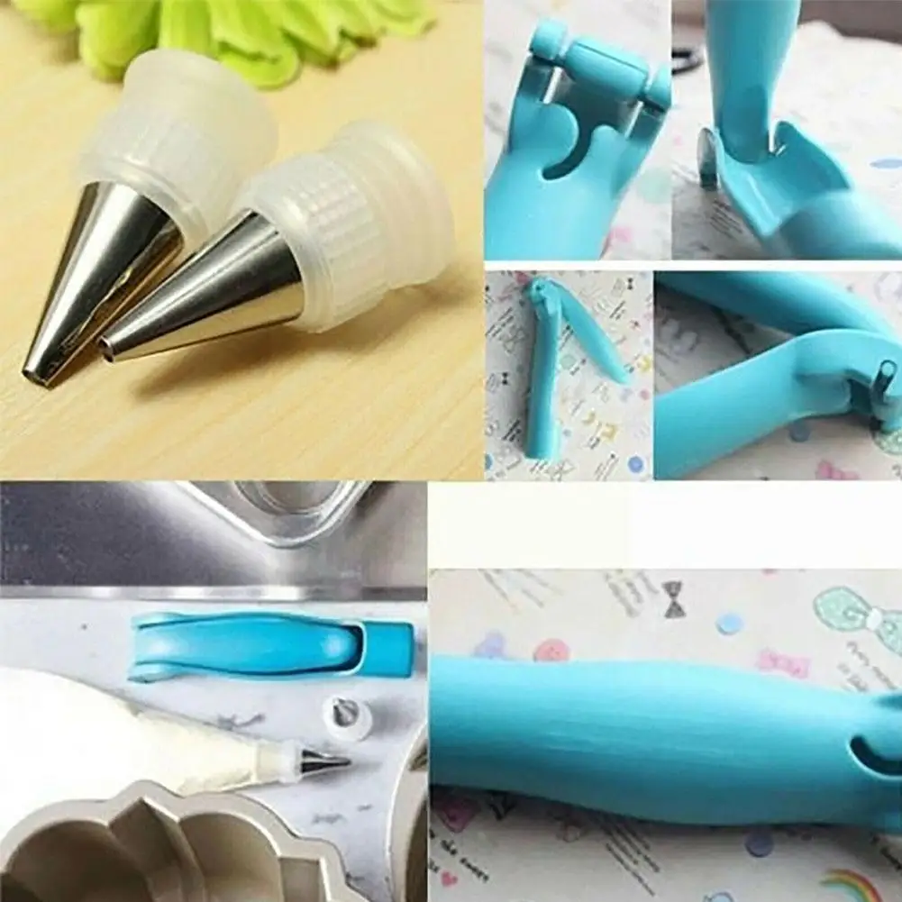

Pastry Icing Pen Cake Tools Piping Bag Nozzle Tip Fondant Decorators Cream Muffin Tips Syringe Accessories Dessert Cake Kit R1K2