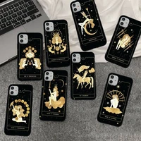 tarot cards tattoo phone case for iphone 8 7 6s plus x 5s se 2020 xr 11 12 mini pro xs max