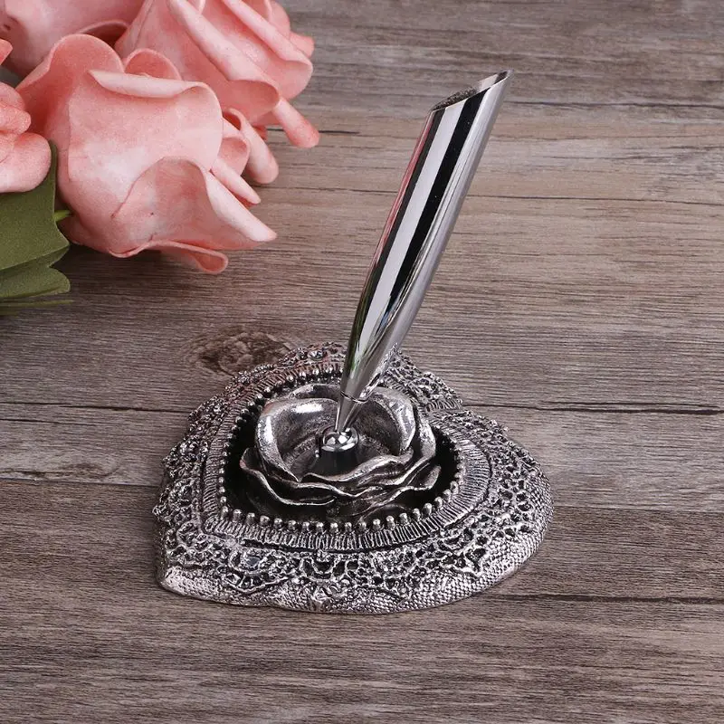 

W3JD Beautiful Feathers Pen Vintage Feather Dip Writing Ink Pens Set Stationery Gift