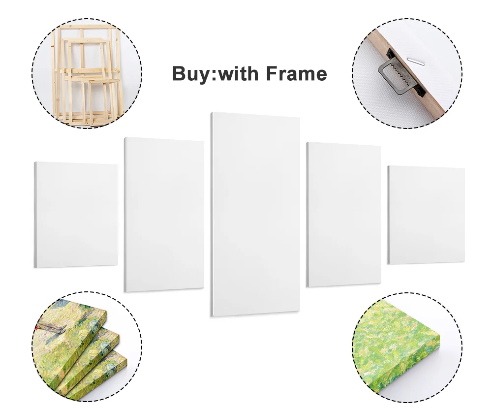 

Decoration 5 Painting Dawn in Mountain Canvas Painting Winter Canvas Landscape Canvas Painting for Living Room