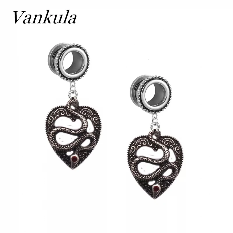 Vankula 2 шт. нержавеющая сталь Висячие затычки для ушей пирсинг ювелирные изделия