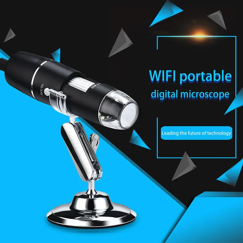 1000X цифровой микроскоп с Wi-Fi 1000x увеличительная камера для Android ios iPhone iPad 8LED