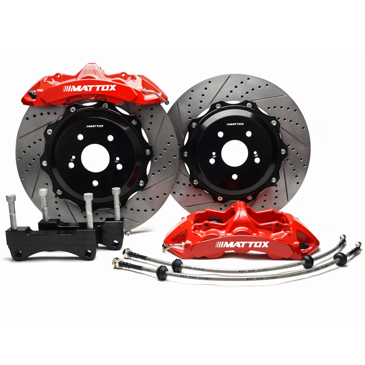 Комплект тормозов Mattox большие поршни 6 кастрюль суппорты с тормозным ротором 378*32