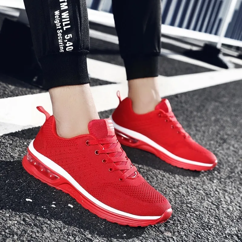 

Air Cushion White Sneakers Women Trainers Vulcanized Shoes 2021 Casual Basket Ladies Flat Shoes Breathable Mesh Fashion Sneakers