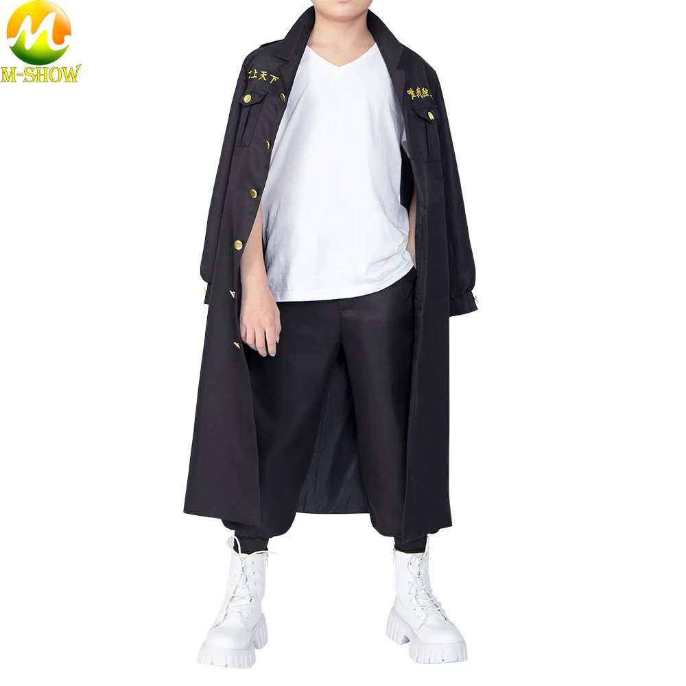 

Anime Tokyo Revengers Sano Manjiro Cosplay Costume Mikey Uniform Jacket Pants Halloween Fancy Suit for Kids Child and Adult Men