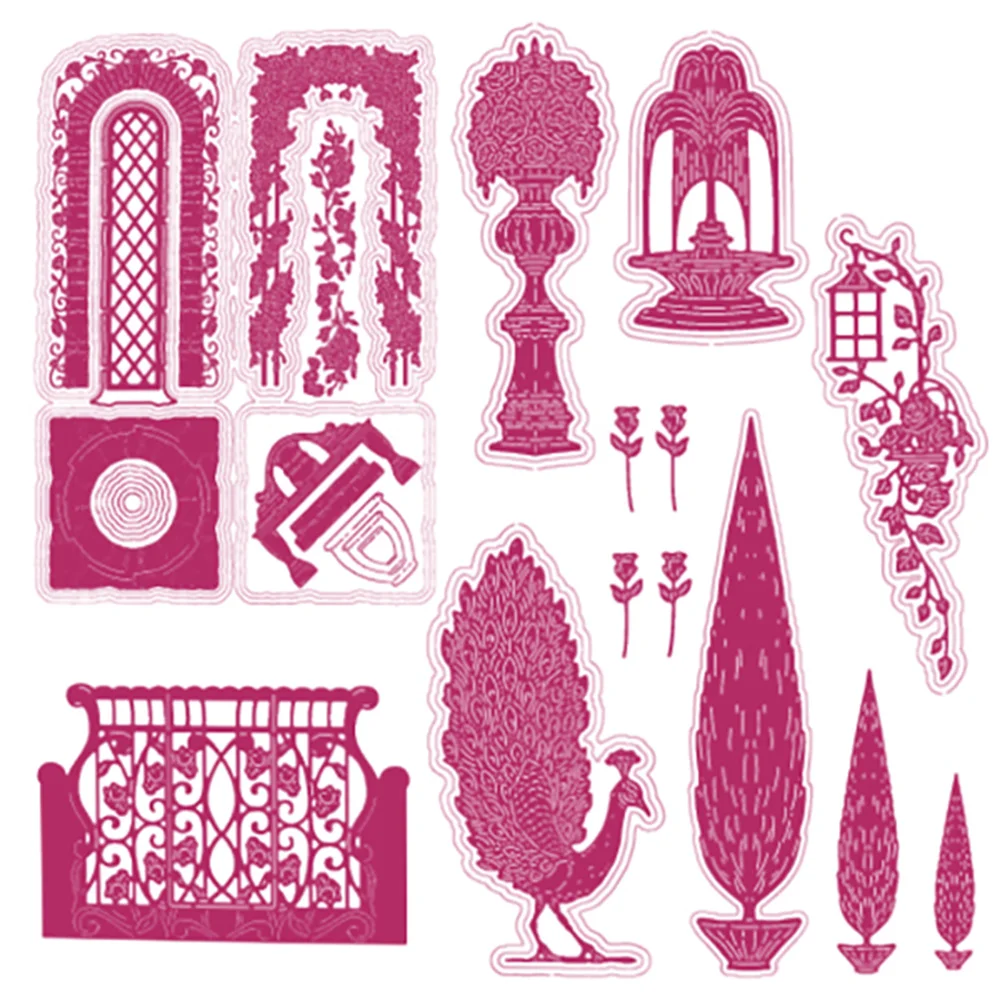 

Courtyard Series Metal Die Cutting 2021 New Diy Die Molds Scrapbooking Paper Making Cuts Crafts Big Die Handmade