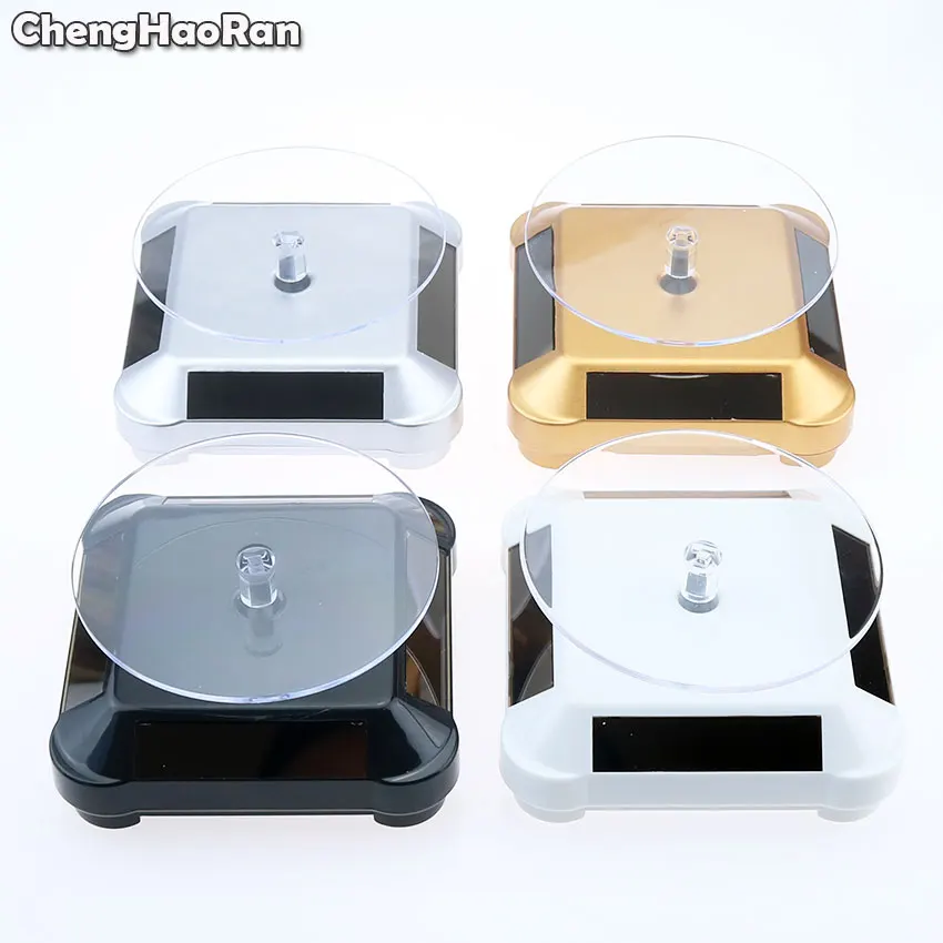 Солнечная Витрина ChengHaoRan вращающаяся на 360 градусов подставка для часов колец