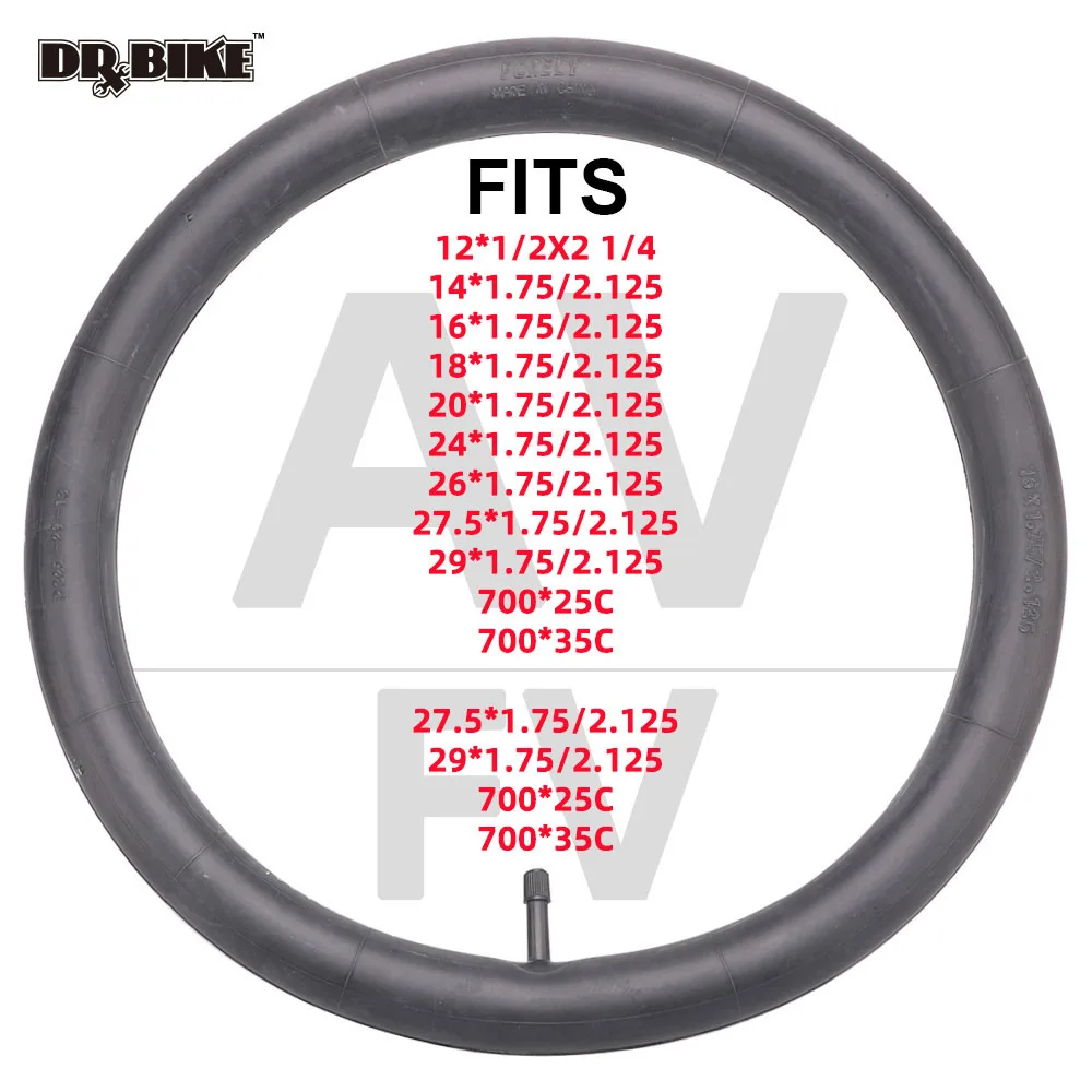 Bicycle Bike Tire 12/16/20/24/26 inch Inner Tubes Schrader Tyres 1.75/2.125 width Cycling Rubber Tube for MTB | Спорт и развлечения