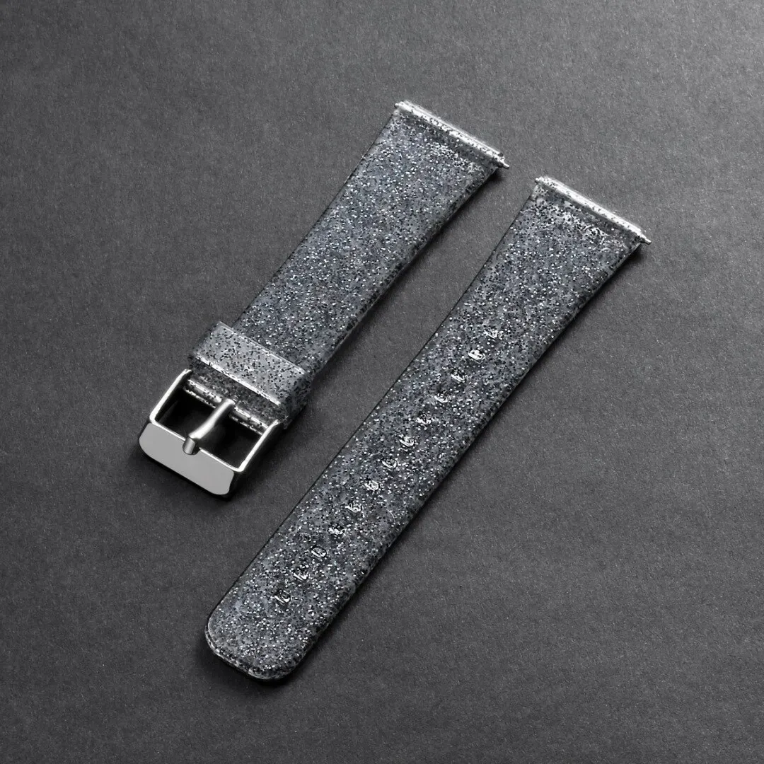 Ремешок силиконовый для смарт-часов Fitbit Versa Lite/Versa блестящий Регулируемый сменный