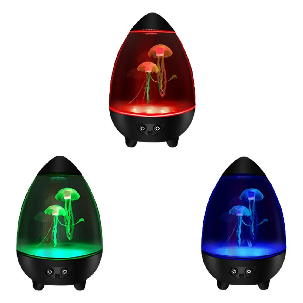 

Jellyfish Lamp Lava Lamp LED Colour Changing Mood Light USB Mute Simulation Aquarium Tank Night Light Eye Protection Desk La
