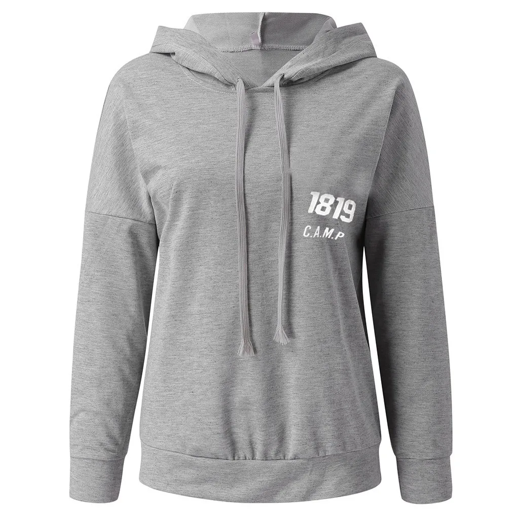 Женская толстовка с длинным рукавом и принтом Moletom Повседневный пуловер