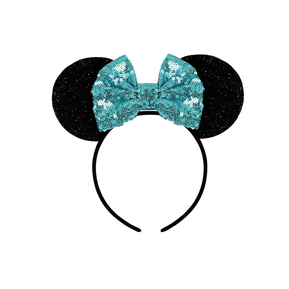 Банты головные уборы уши Минни Маус повязка для волос с бантики пайетками детей