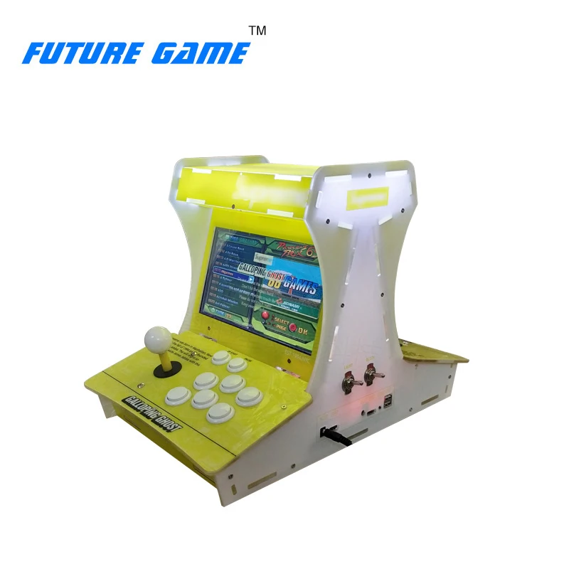 2 плеер 10 дюймов ЖК дисплей Экран мини bartop скачущей призрак аркадная игра машина с